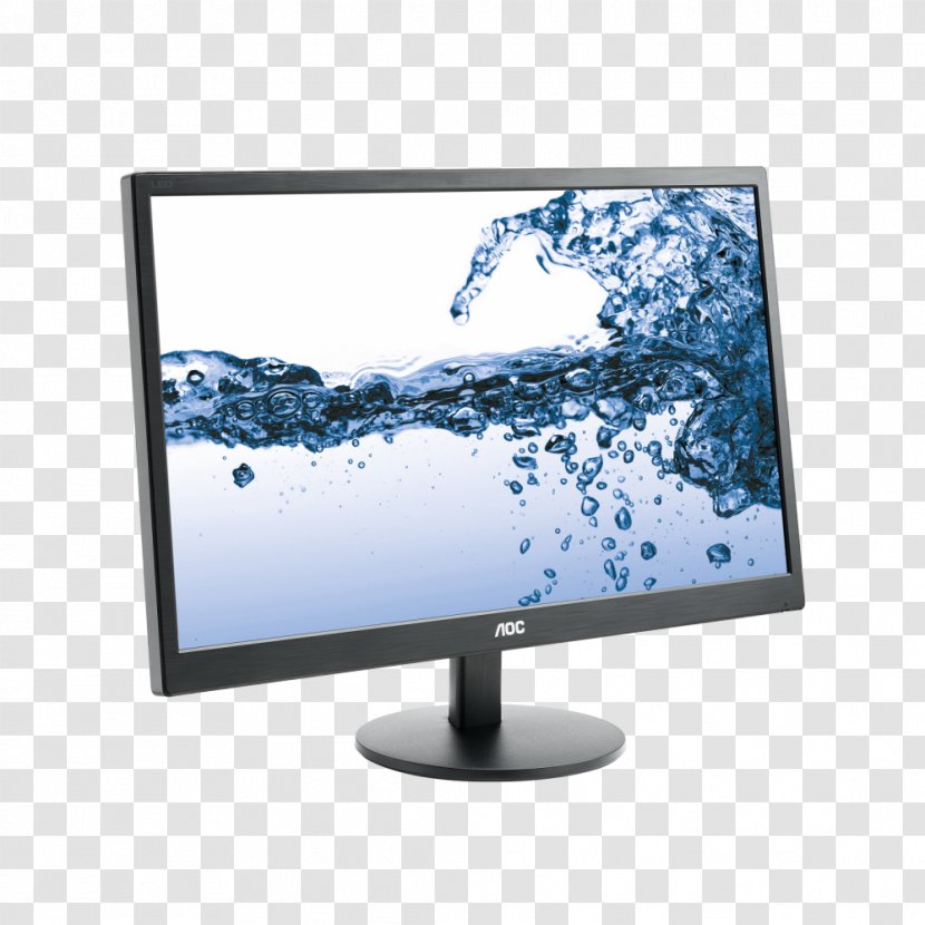 Computer Monitors AOC International LED-backlit LCD VGA Connector Digital Visual Interface - Highdefinition Television Transparent PNG