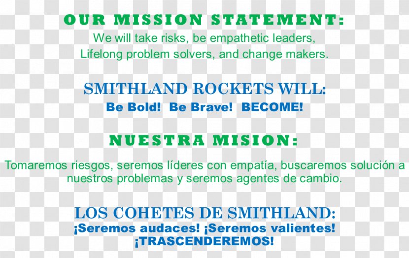 Smithland Elementary School Website National Secondary - Text - Mission Statement Transparent PNG