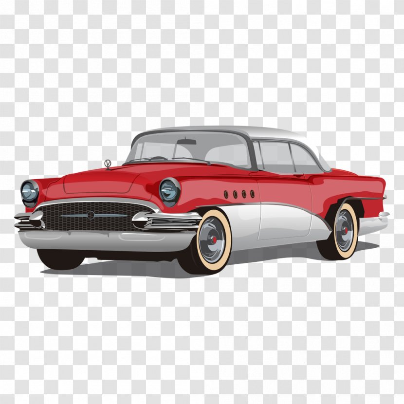 Vintage Car Buick Special - Classic - Red Retro Transparent PNG