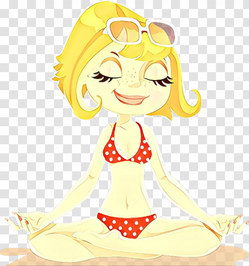 Cartoon Yellow Smile Style Transparent PNG