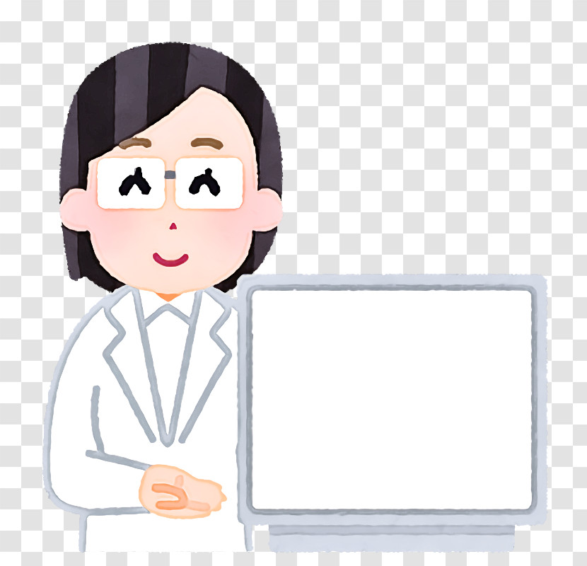 Cartoon Cheek Smile Gesture Transparent PNG