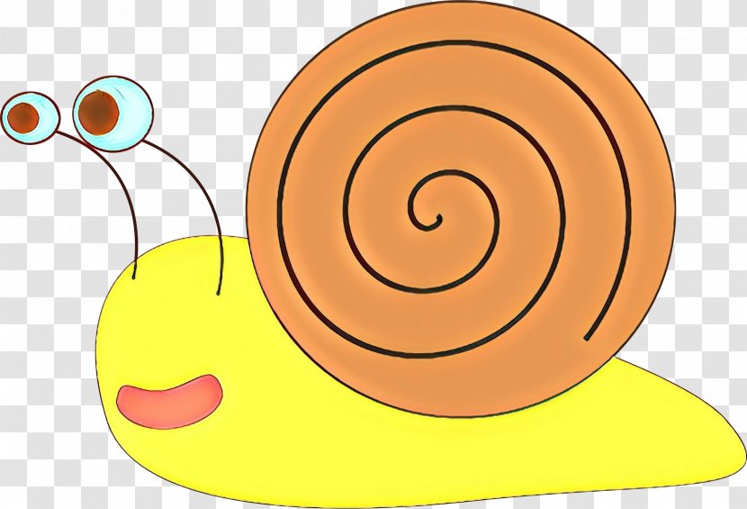 Snail Cartoon - Yellow - Spiral Sea Transparent PNG