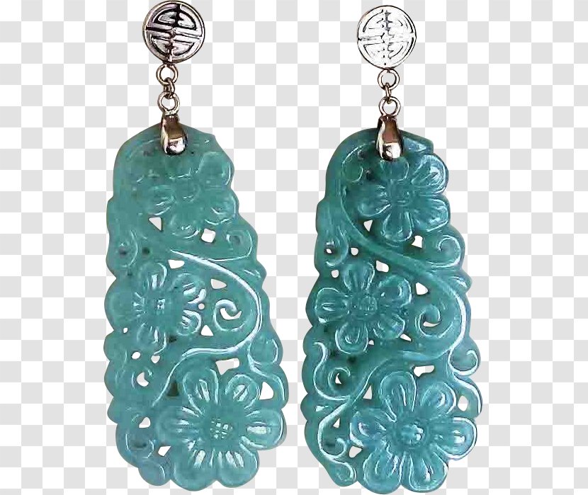 Turquoise Earring Body Jewellery Jade - Aqua Transparent PNG