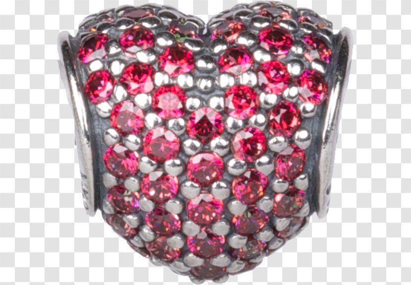 Bead Bling-bling Silver Body Jewellery - Ruby Transparent PNG