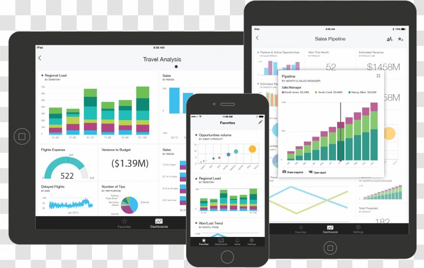 Power BI Business Intelligence Dashboard Handheld Devices - Analytics - Dash Board Transparent PNG