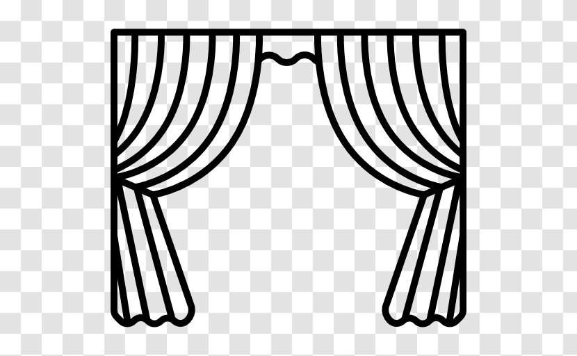 Theater Drapes And Stage Curtains Window Blinds & Shades Theatre - Drawing - Black Transparent PNG