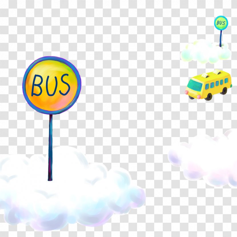 Bus Public Transport Clip Art - Stop - Cartoon Signs Transparent PNG
