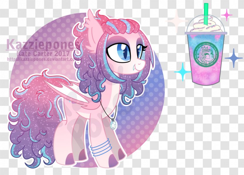 Frappé Coffee Pony Milkshake Ice Cream Frappuccino - Watercolor Transparent PNG