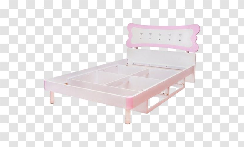Bed Frame Table Mattress Sheet - Product Design - Pink Skeleton Transparent PNG