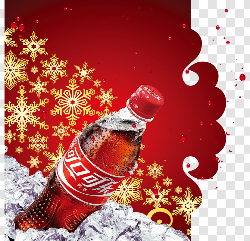 Christmas Ornament Holiday Snowflake Wallpaper - Soft Drink - Coca Cola Products In Kind Transparent PNG