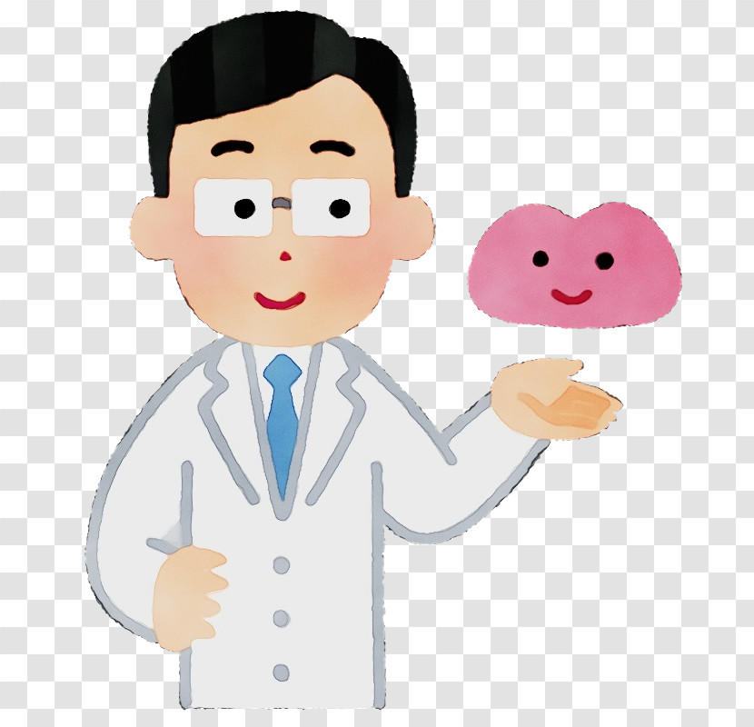 Cartoon Finger Gesture Thumb Smile Transparent PNG