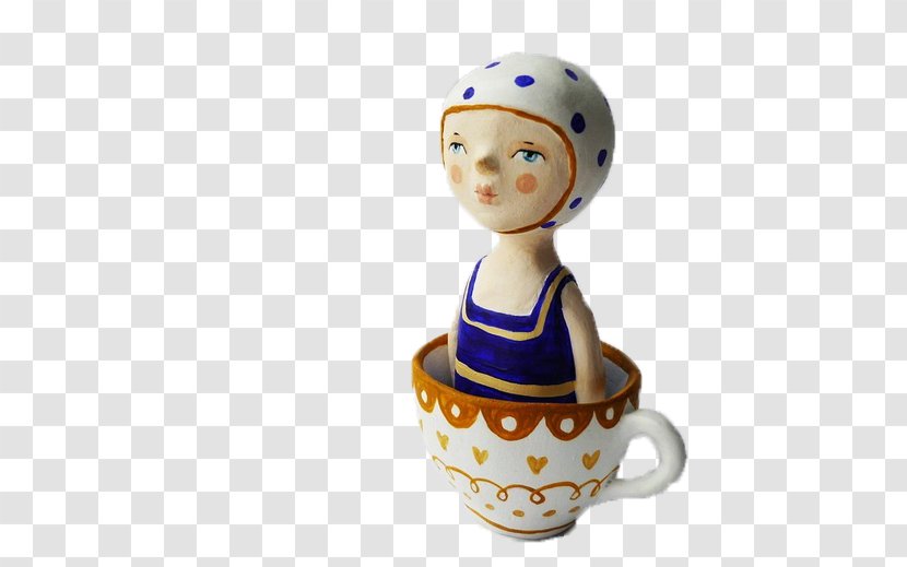 Child Doll Porcelain Art - Clay Figurine Ornaments Creative Transparent PNG