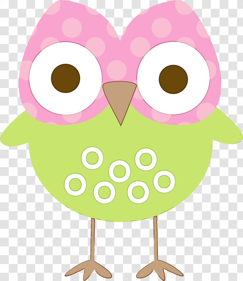 Owl Clip Art Pink Cartoon Bird - Of Prey Transparent PNG