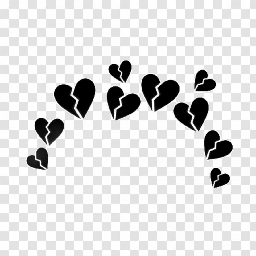 Broken Heart Clip Art Emoji - Cuteness - White Tumblr Transparent PNG