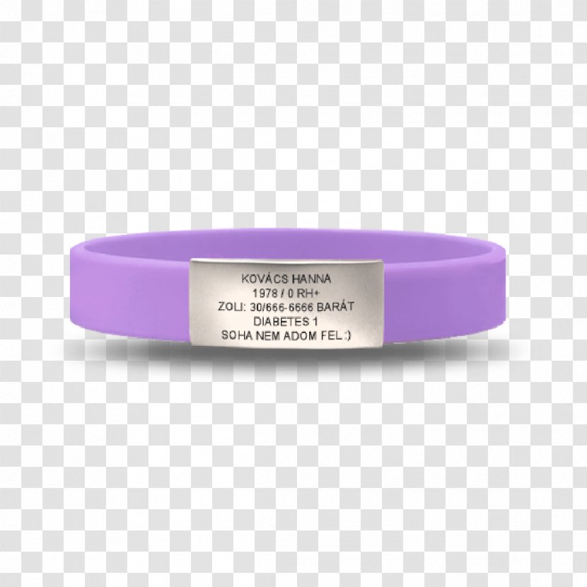 Wristband Bracelet Trend ID GmbH Fashion Family - Purple Font Transparent PNG