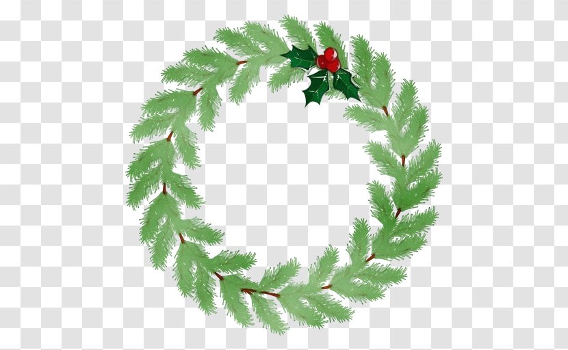 Christmas Decoration - Wet Ink - Shortleaf Black Spruce Pine Transparent PNG