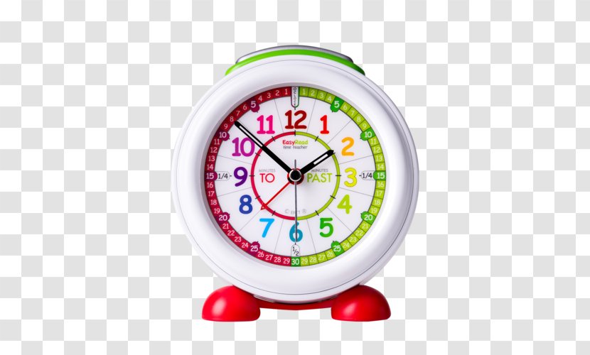 Alarm Clocks EasyRead Time Teacher ERAC-COL-PT Clock, Rainbow Past To Children’s Clock With Night Light Education - Homeschooling - Battery Led Transparent PNG