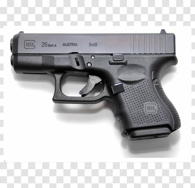 Glock 26 9×19mm Parabellum Ges.m.b.H. Gun Holsters - Firearm - Handgun Transparent PNG