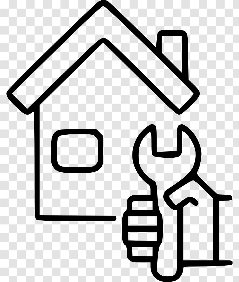 Home Repair House Clip Art - Monochrome Photography - Maintenance Vector Transparent PNG