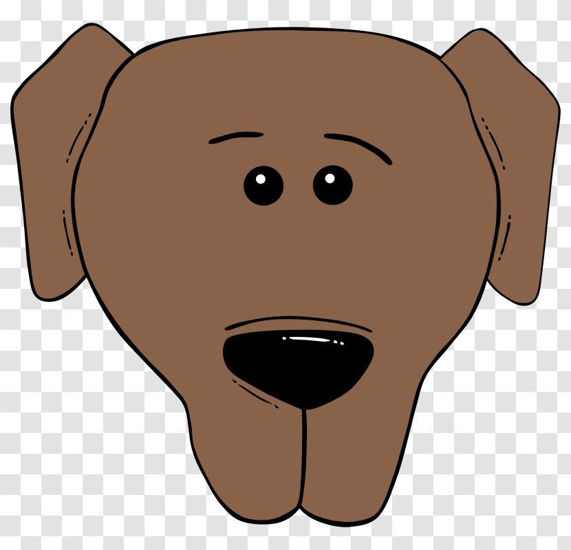 Dog Puppy Face Clip Art - Silhouette - Images Cartoon Transparent PNG
