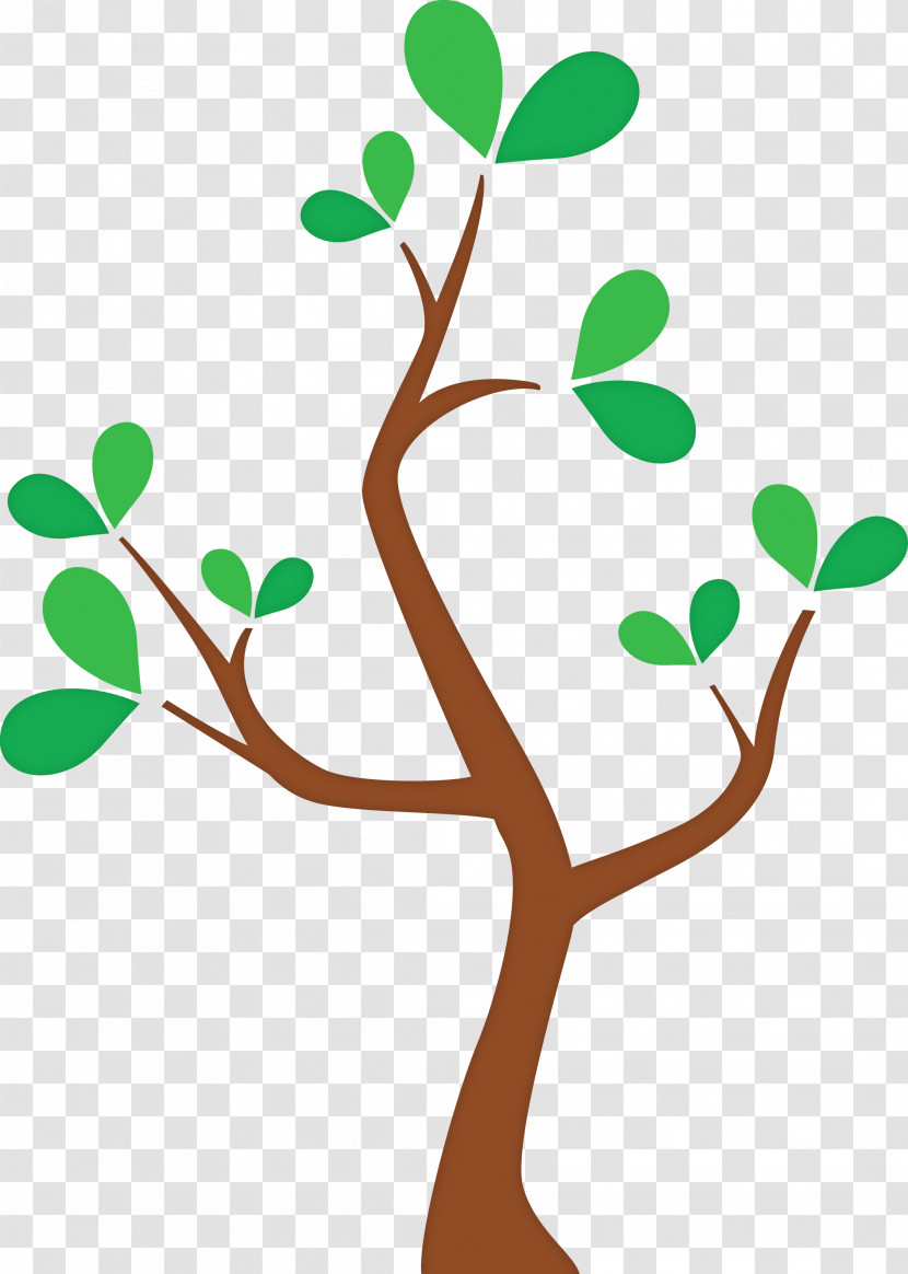 Green Leaf Branch Tree Plant Transparent PNG