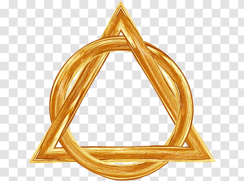 Sukyo Mahikari Trinity God Organization - Triangle - Gold Color Material Transparent PNG