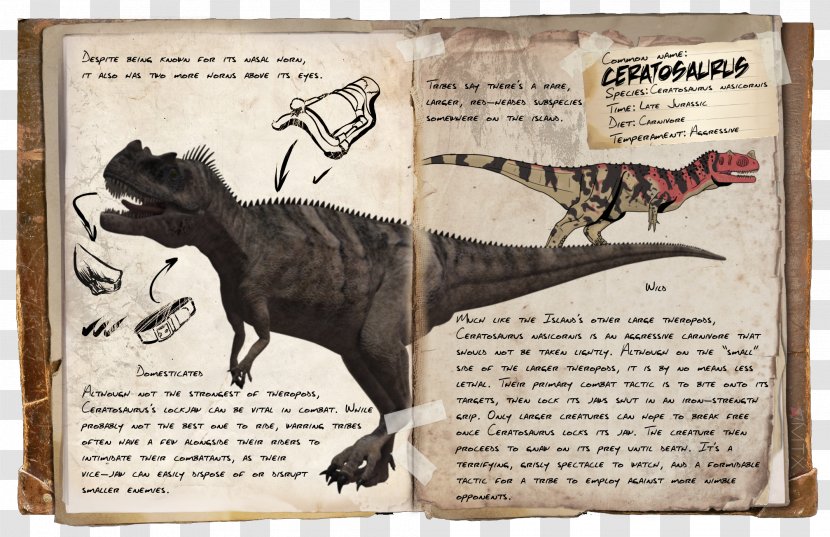 ARK: Survival Evolved Ceratosaurus Giganotosaurus Argentavis Magnificens Dinosaur - Plesiosauria Transparent PNG