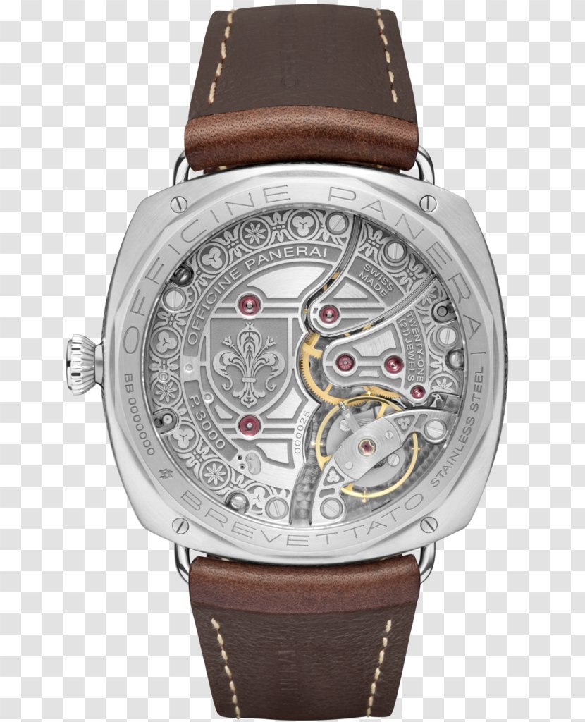 Watch Panerai Florence Radiomir Clock - Luxury Goods Transparent PNG