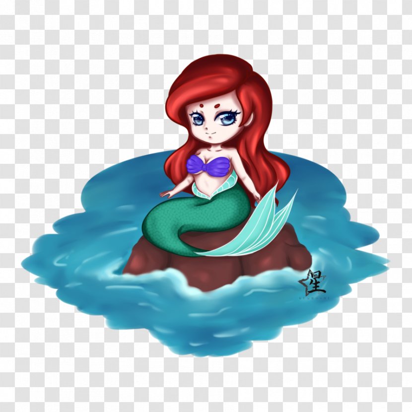 Mermaid Illustration Marine Mammal Figurine Microsoft Azure - Fictional Character Transparent PNG