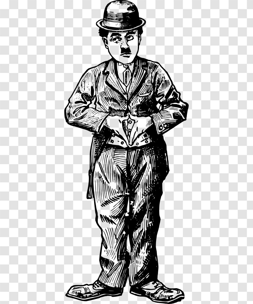 Charlie Chaplin Actor Drawing Clip Art - Silhouette Transparent PNG