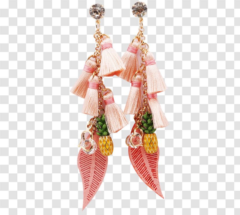 Earring Imitation Gemstones & Rhinestones Body Jewellery Christmas Ornament Chain - Tassel Transparent PNG