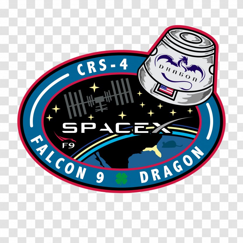 SpaceX CRS-4 Logo Brand Product Design - Area - Falcon Heavy Transparent PNG