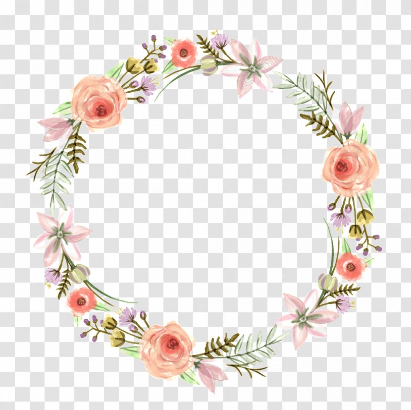 Wedding Invitation Bridesmaid Wreath Floral Design - Flower Transparent PNG