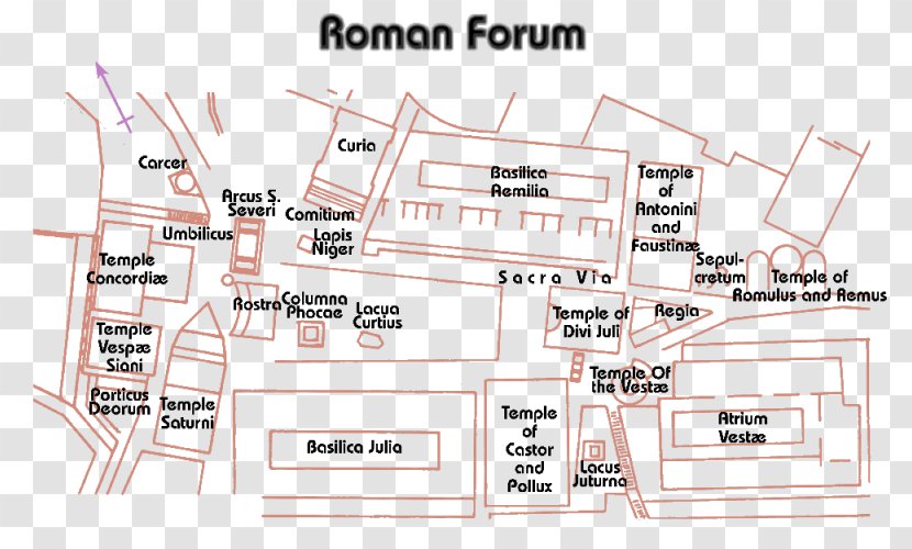 Roman Forum Ancient Rome Map Pompeii - Architecture - Colosseum Transparent PNG