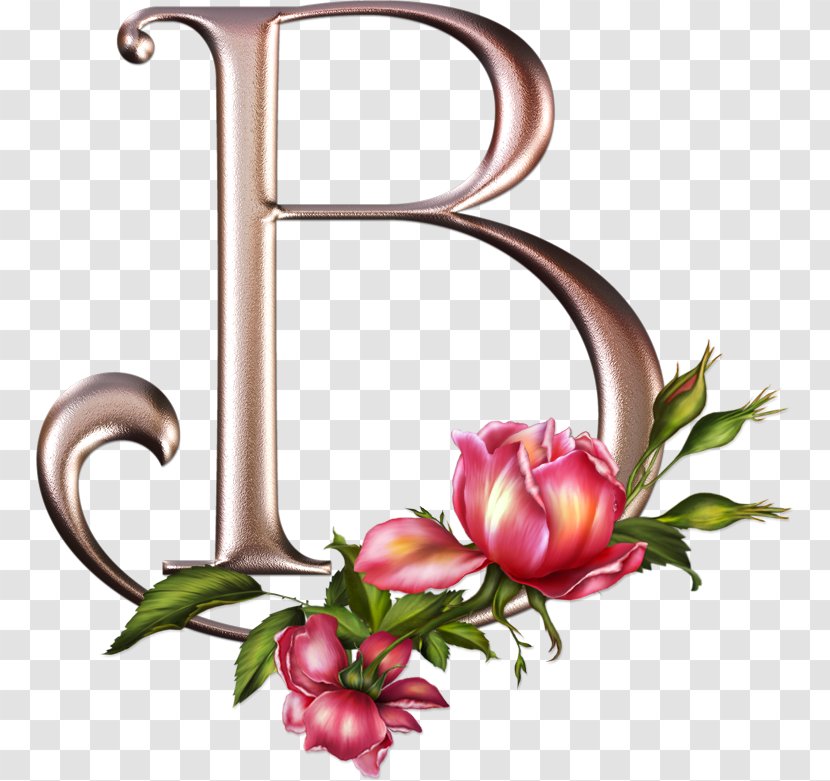 Floral Design Letter Alphabet Rose Transparent PNG