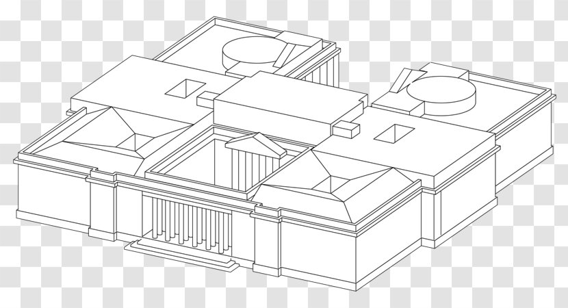 Line Art Drawing Image Architecture Illustration - Collage - Zoning Plan Transparent PNG
