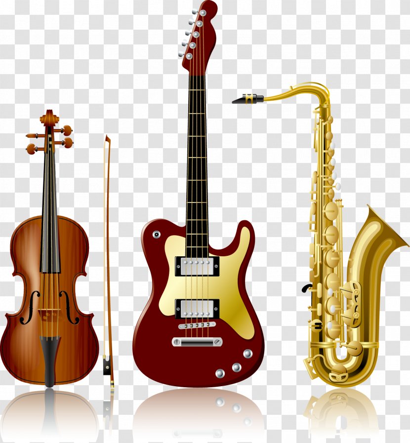 Musical Instrument Saxophone String - Tree - Violin Guitar Vector Material Transparent PNG