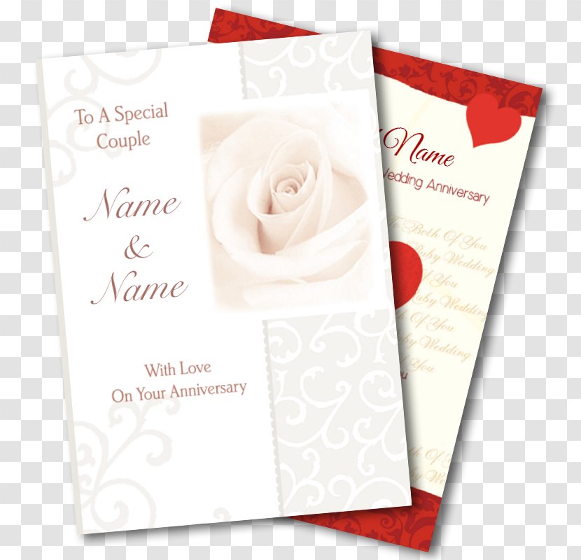 Paper Greeting & Note Cards Font - Gift - Anniversary Card Transparent PNG
