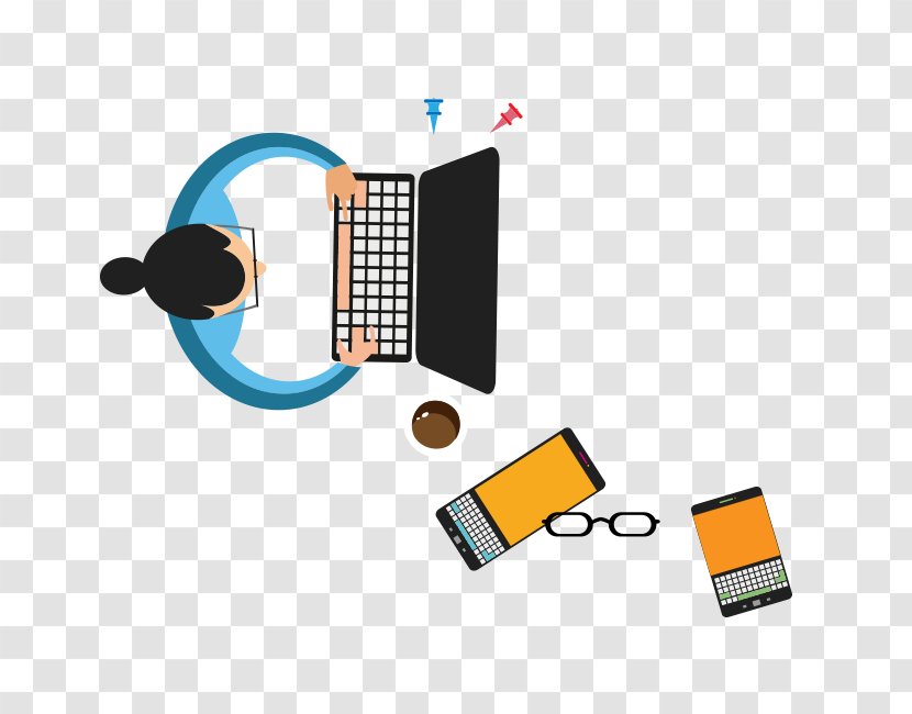 Busy Office Woman Vector - Chart - Electronics Transparent PNG