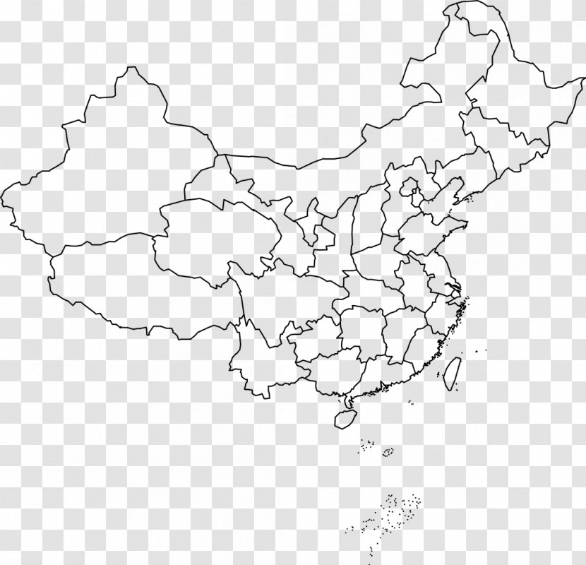 Blank Map Provinces Of China Mercator Projection City Transparent PNG