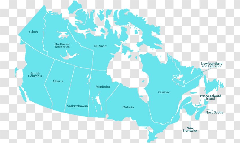 Canada United States Vector Map - World - Rivers And Lakes Transparent PNG