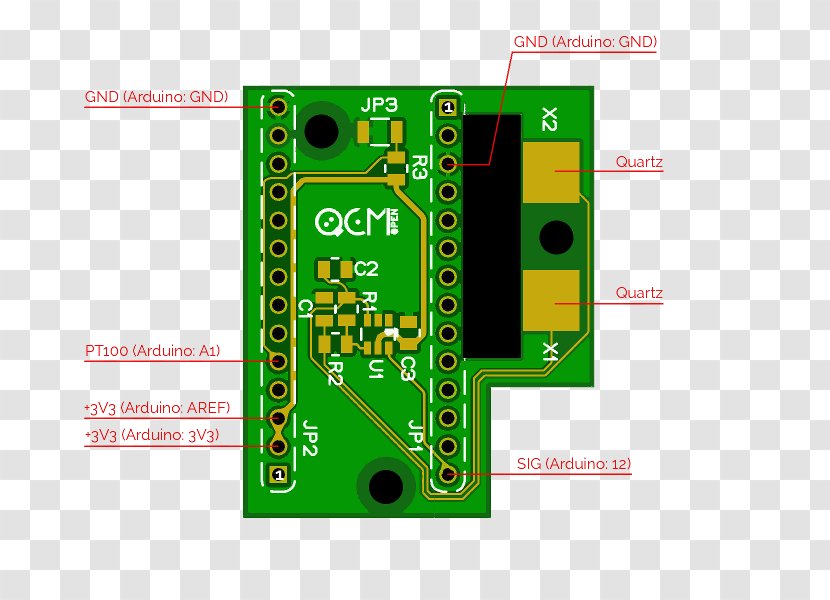 Microcontroller Electronics Electrical Network Quartz Crystal Microbalance - Circuit Component - Electronic Device Transparent PNG