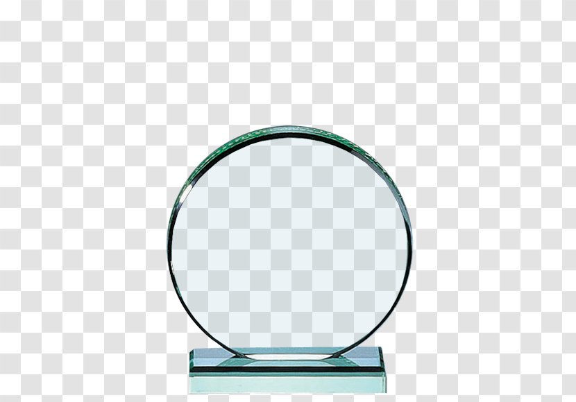 Teal Circle - Glass Trophy Transparent PNG
