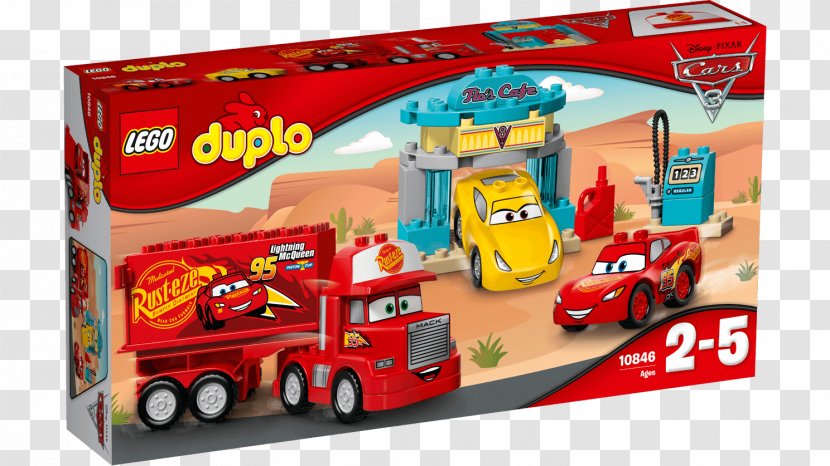 LEGO 10846 DUPLO Flo's Café Lego Duplo Cruz Ramirez Toy - Vehicle Transparent PNG