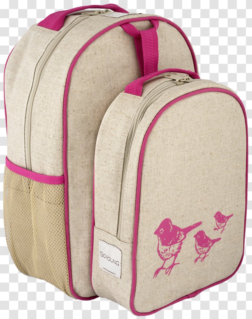 Lunchbox Backpack Bag Bento - Sippy Cups - Pink Bird Transparent PNG