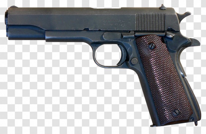 M1911 Pistol Semi-automatic Firearm Handgun - 45 Colt - Image Transparent PNG