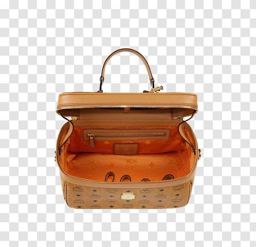 Handbag Leather MCM Worldwide Tasche - Orange - Women Bag Transparent PNG