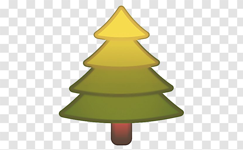 Christmas Tree Emoji - Decoration - Conifer Pine Family Transparent PNG
