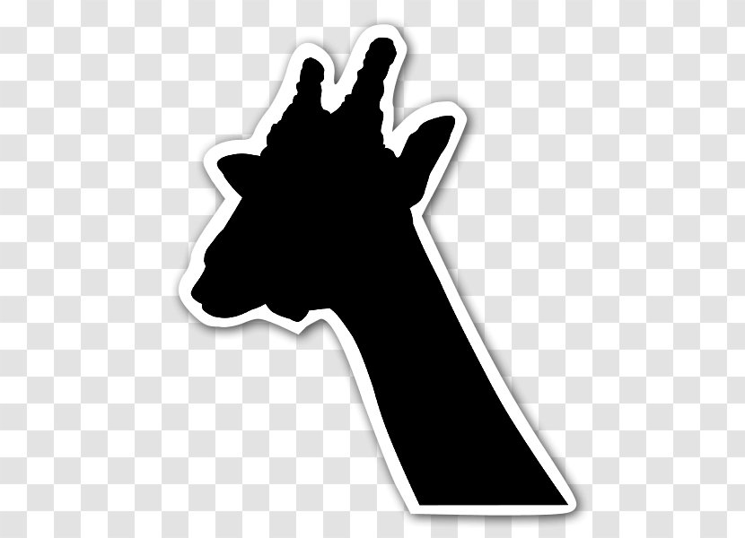 Silhouette Northern Giraffe Illustration Logo Animal - Symbol - Monogram Transparent PNG