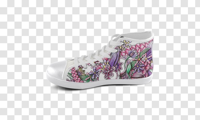 Sneakers Shoe Converse Drawing Flower Transparent PNG